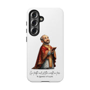 Samsung St Ignatius of Loyola Tough Phone Case with Inspirational Quote