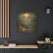 Good News Canvas Wall Art, Nativity Christian Home Decor, Catholic Christmas Artwork, Inspirational Religious Gift for Prayer Room