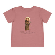 Saint Francis of Assisi Toddler Shirt, Catholic Tee for Kids, Faith-Based Gift