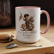 St. George Dragon Knight Mug, Catholic Accent Coffee Mug, 11 oz & 15 oz