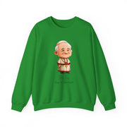 Soft Cute Pope Saint John Paul II  Adult Sweatshirt  Catholic Gift  Faith Apparel in 13 Colors