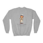 Stylish Cute St. Teresa of Calcutta Kids Sweatshirt, Catholic Gift, Faith Apparel in 4 Colors