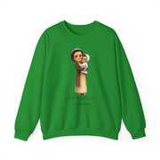 Saint Gianna Molla Adult Sweatshirt, Catholic Gift, Faith Apparel in 13 Colors