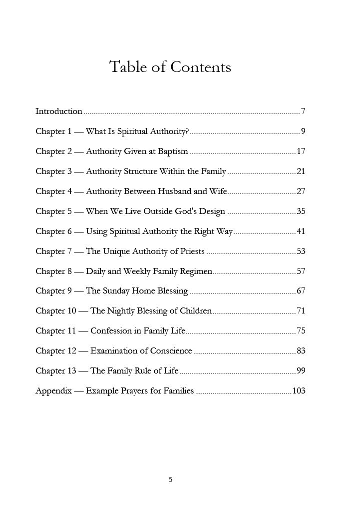 Spiritual Authority in the Home