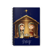 Nativity Journal, Catholic Notebook, Christmas Writing Gift for Faith Reflection