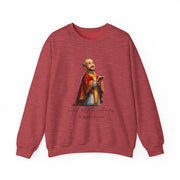 Cozy Cute Saint Ignatius of Loyola Adult Sweatshirt  Catholic Gift  Faith Apparel in 13 Colors