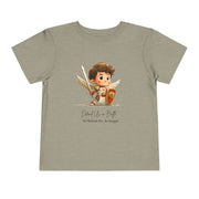 St Michael the Archangel Toddler T-Shirt, Catholic Kids Tee, Courage & Faith Shirt, Christian Gift