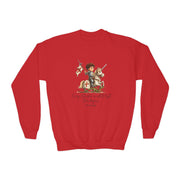 Classic Cute Saint Catherine of Siena Kids Sweatshirt, Catholic Gift, Faith Apparel in 4 Colors
