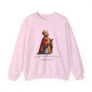 Cozy Cute Saint Ignatius of Loyola Adult Sweatshirt  Catholic Gift  Faith Apparel in 13 Colors