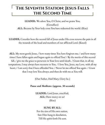 Stations of the Cross - Large Print - WHOLESALE