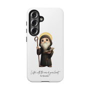 St. Benedict Tough Phone Case with Inspirational Quote