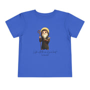 Saint Benedict  Toddler Shirt, Catholic Tee for Kids, Faith-Based Gift