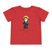 Saint Benedict  Toddler Shirt, Catholic Tee for Kids, Faith-Based Gift