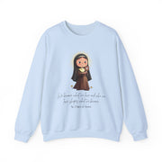 Saint Clare of Assisi Sweatshirt  Catholic Gift  Faith-Inspired Apparel in 13 Colors