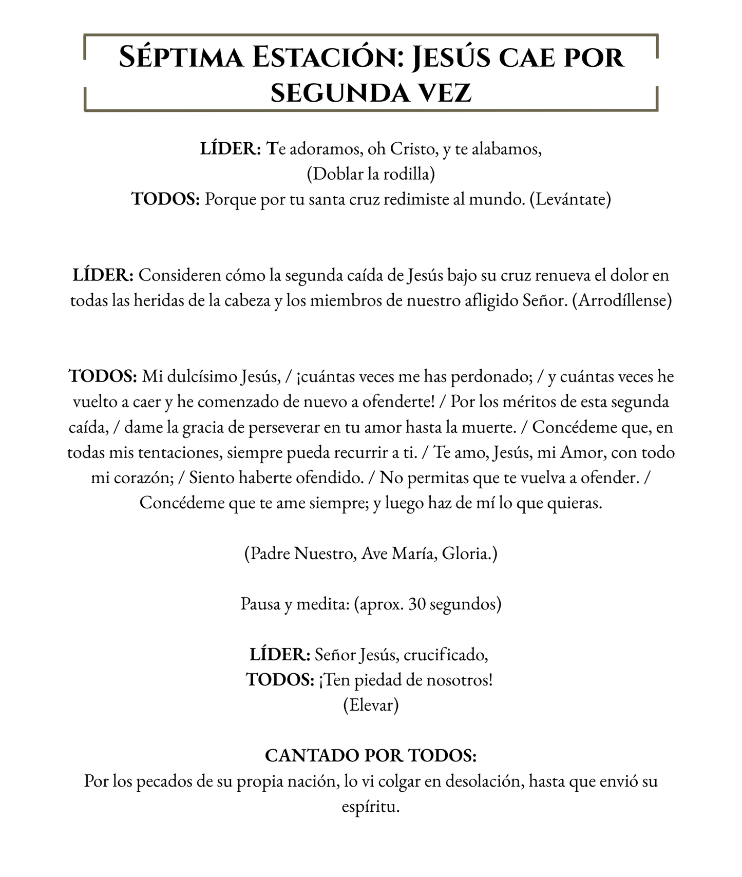 Stations of the Cross Spanish - WHOLESALE