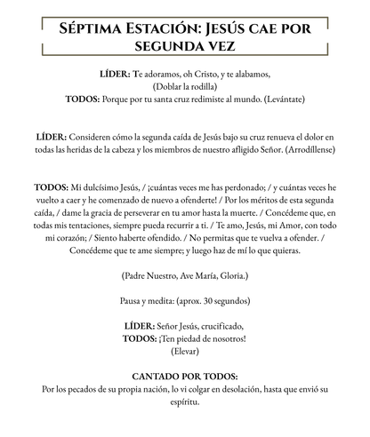 Stations of the Cross Spanish - WHOLESALE