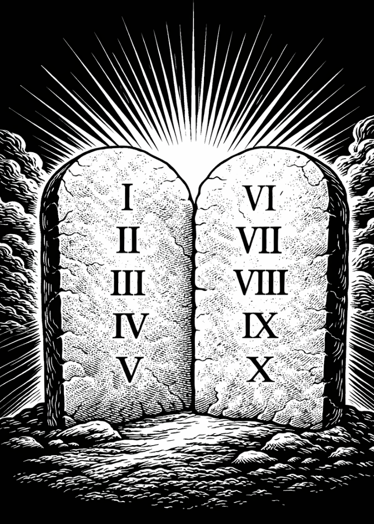 CLASSIC VERSION The Ten Commandments- PREMIUM METAL