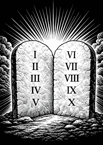 CLASSIC VERSION The Ten Commandments- PREMIUM METAL