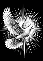 CLASSIC VERSION Holy Spirit Prayer of Saint Augustine — Premium Metal Holy Card