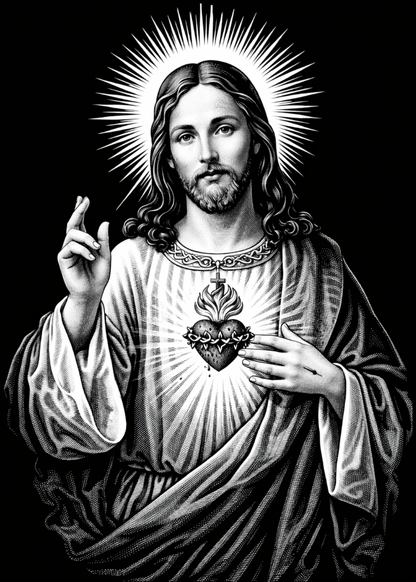 CLASSIC VERSION Consecration to the Sacred Heart of Jesus- PREMIUM METAL