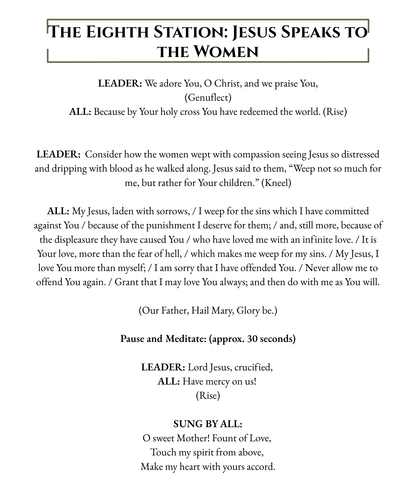 Stations of the Cross - Large Print - WHOLESALE