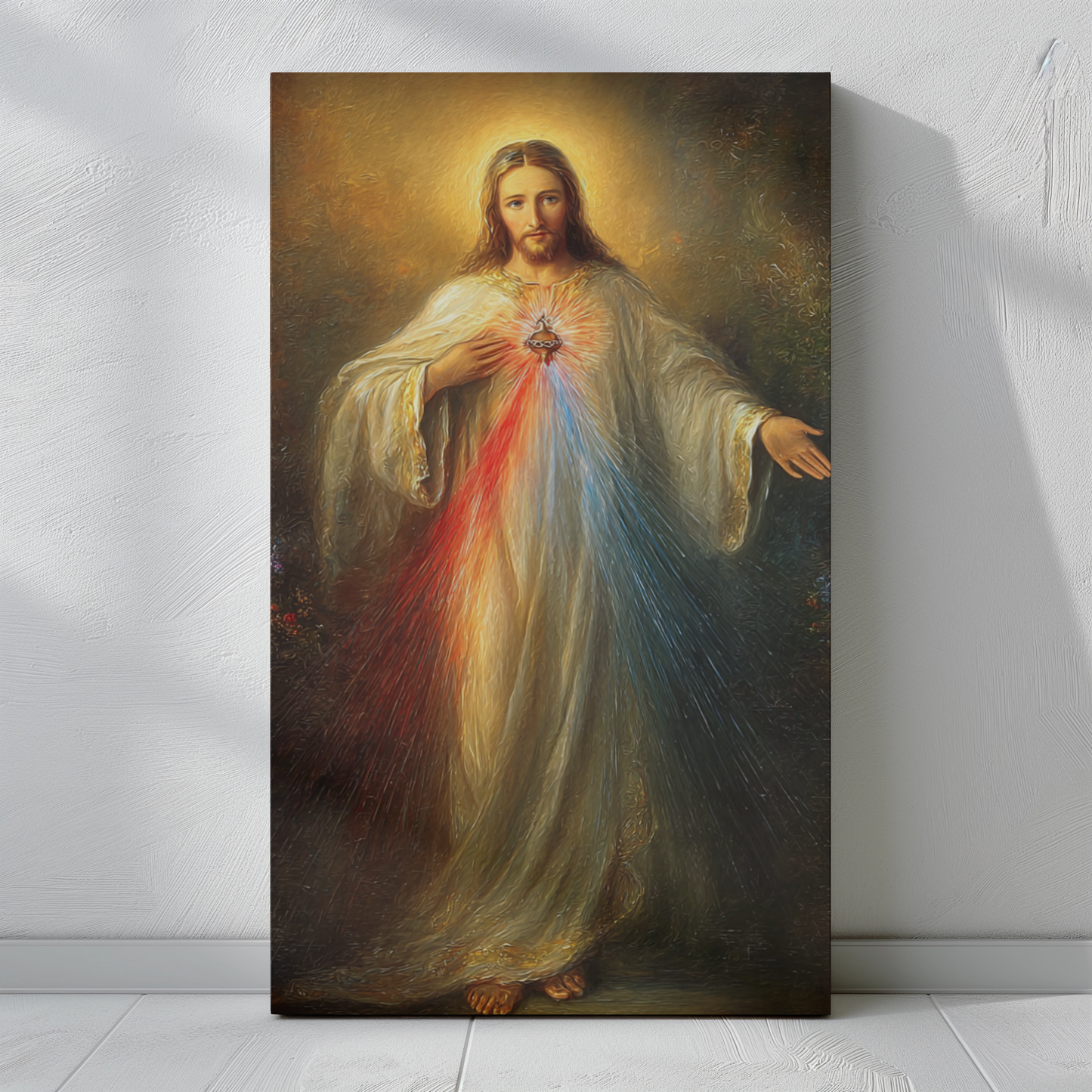 Divine Mercy Jesus Matte Canvas Print - Religious Wall Art