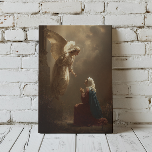 Angelus Matte Canvas Print - Religious Wall Art