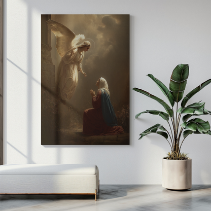 Angelus Matte Canvas Print - Religious Wall Art