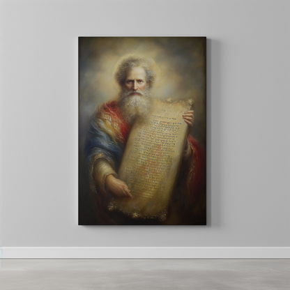 10 Commandments Matte Canvas Wall Art