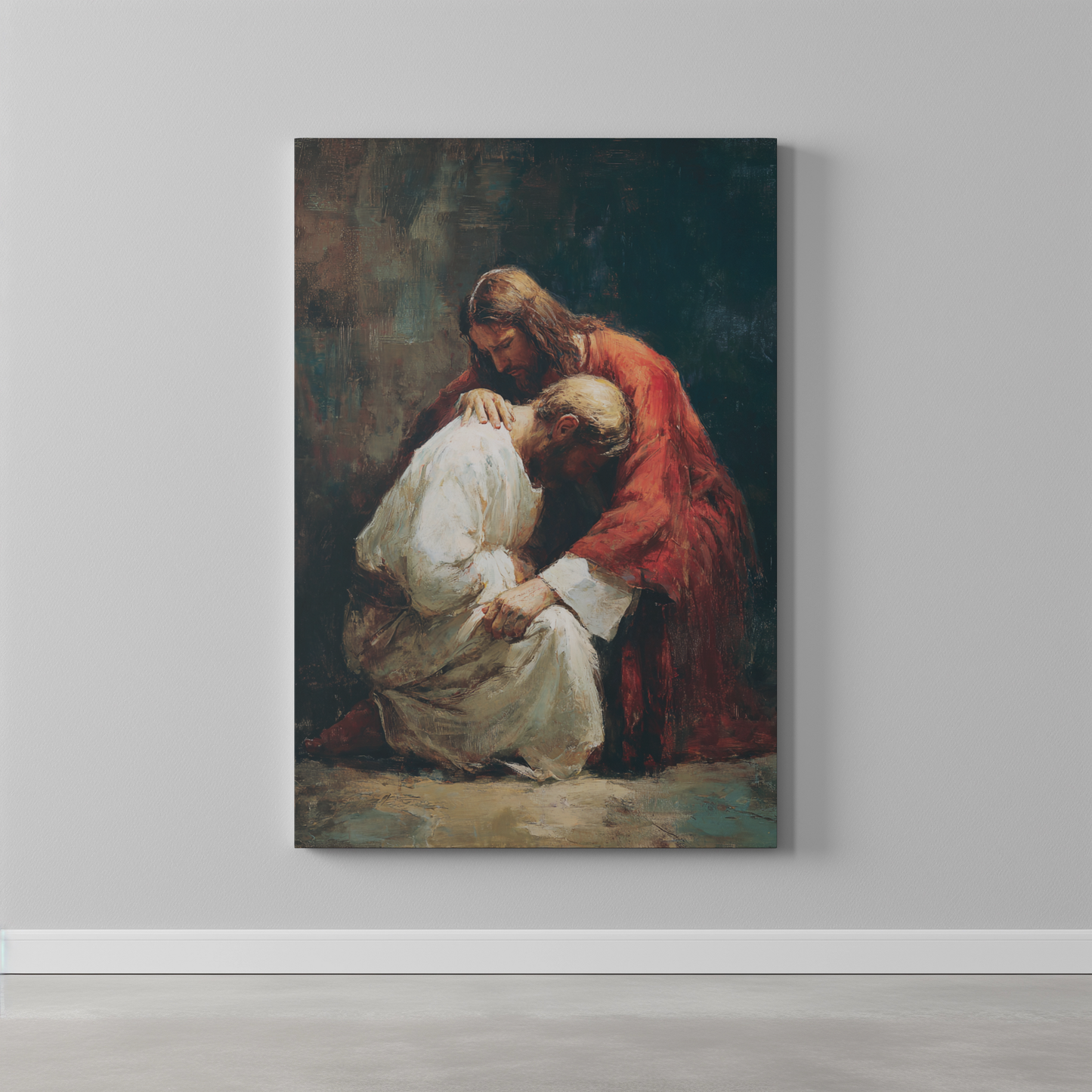 Act of Contrition Matte Canvas Print - Religious Wall Art
