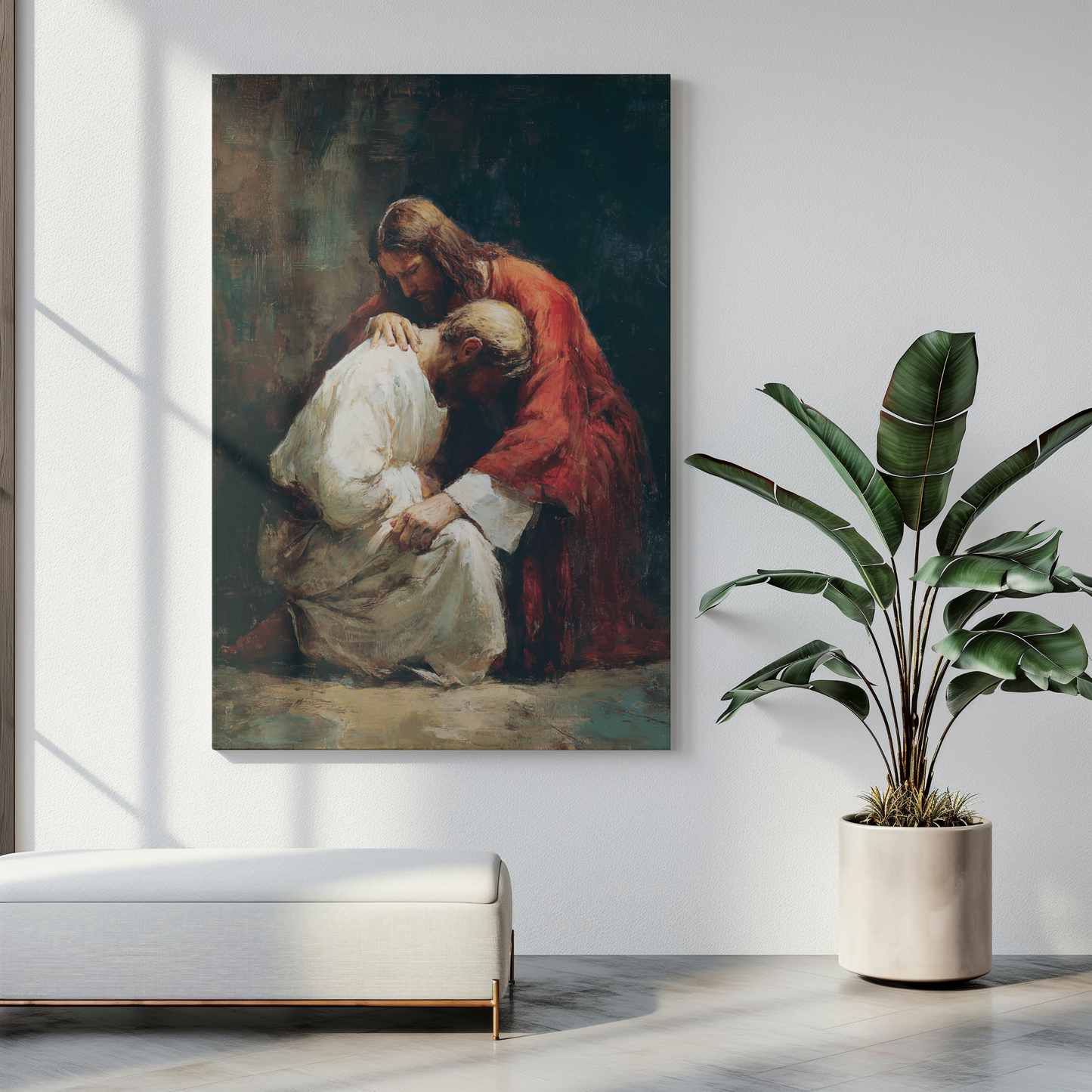 Act of Contrition Matte Canvas Print - Religious Wall Art