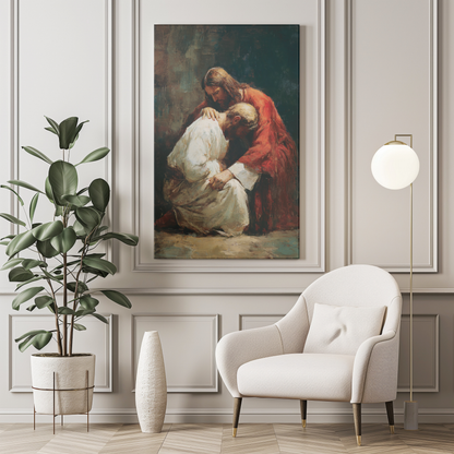 Act of Contrition Matte Canvas Print - Religious Wall Art