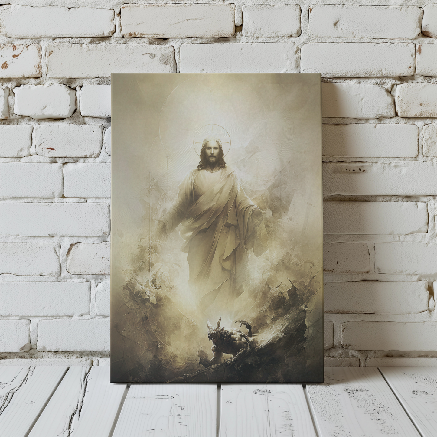 Binding Prayer of Protection Matte Canvas Wall Art