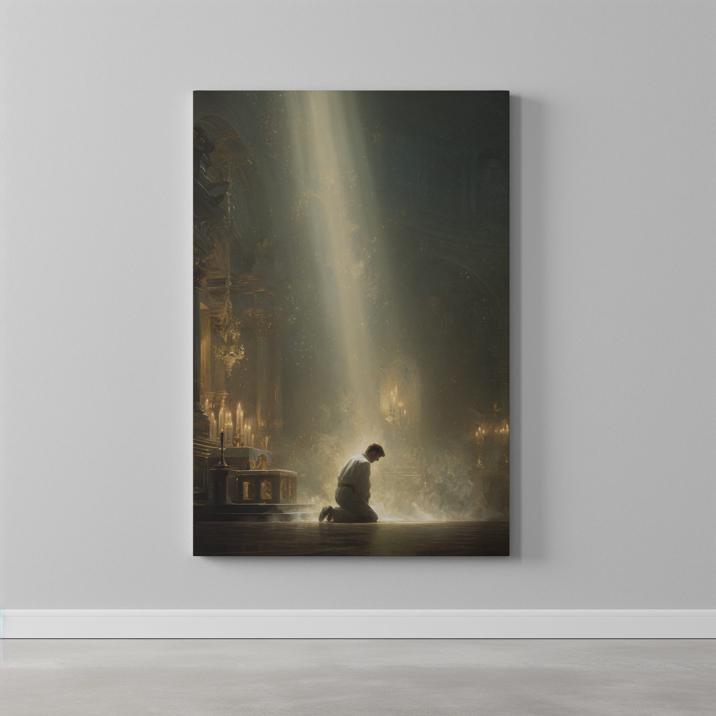 Confiteor Matte Canvas Print - Religious Wall Art
