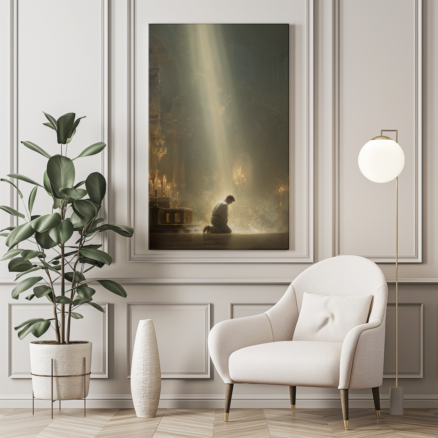 Confiteor Matte Canvas Print - Religious Wall Art