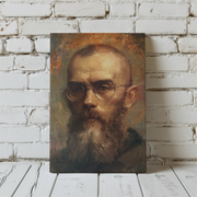 St Maximilian Kolbe Matte Canvas Print - Religious Wall Art