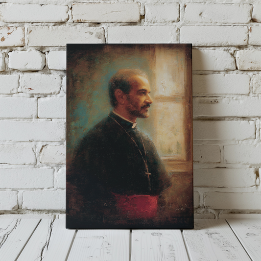 Prayer for Priests Matte Canvas Print - Religious Wall Art