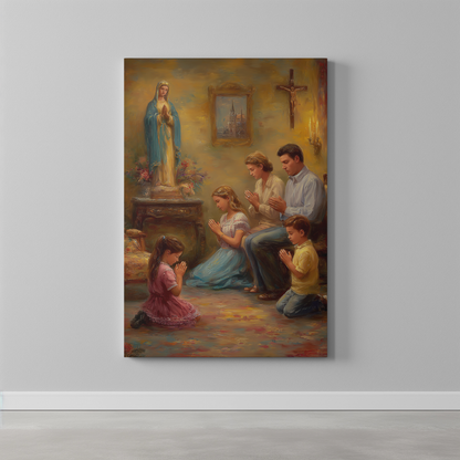 Protection of Household Canvas Print - Religious Wall Art