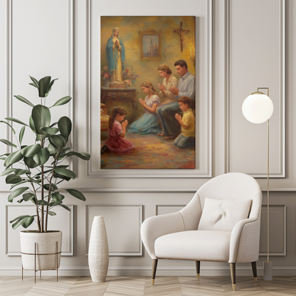 Protection of Household Canvas Print - Religious Wall Art