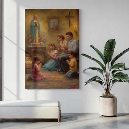 Protection of Household Canvas Print - Religious Wall Art