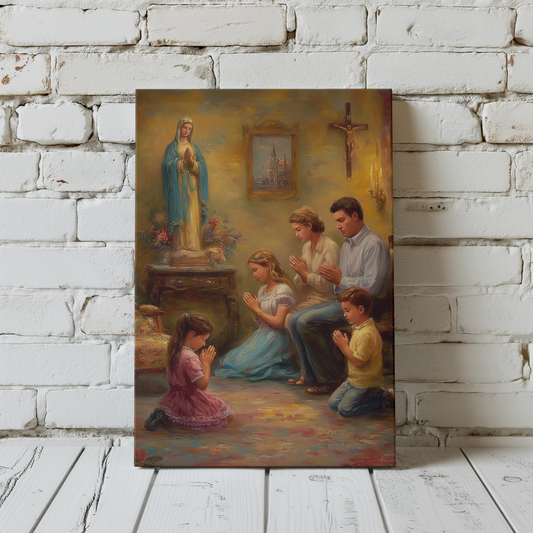 Protection of Household Canvas Print - Religious Wall Art