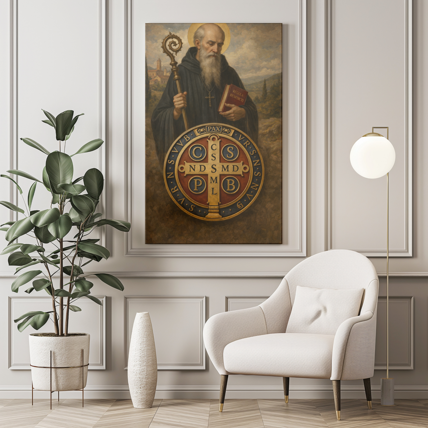 Renunciation of Spirits Matte Canvas Print - Religious Wall Art