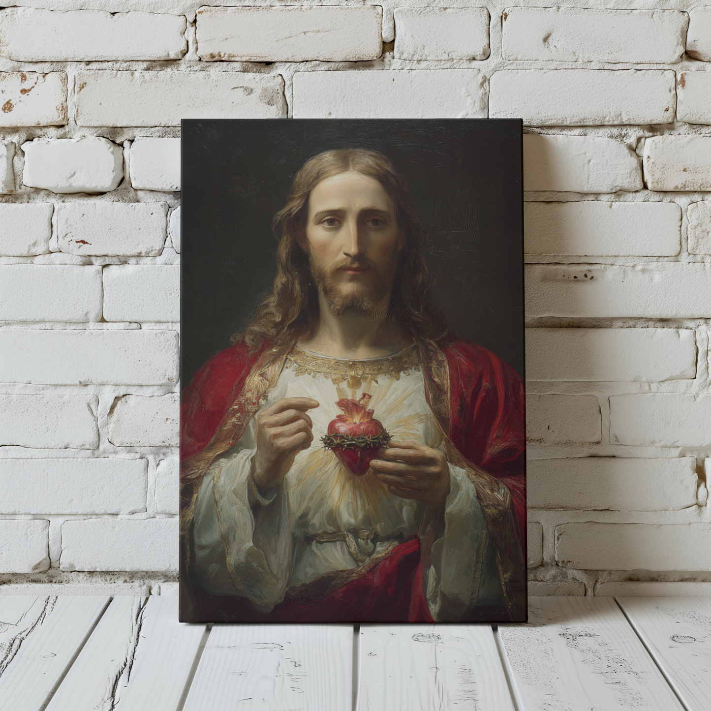 Sacred Heart of Jesus Canvas Print - Religious Wall Art