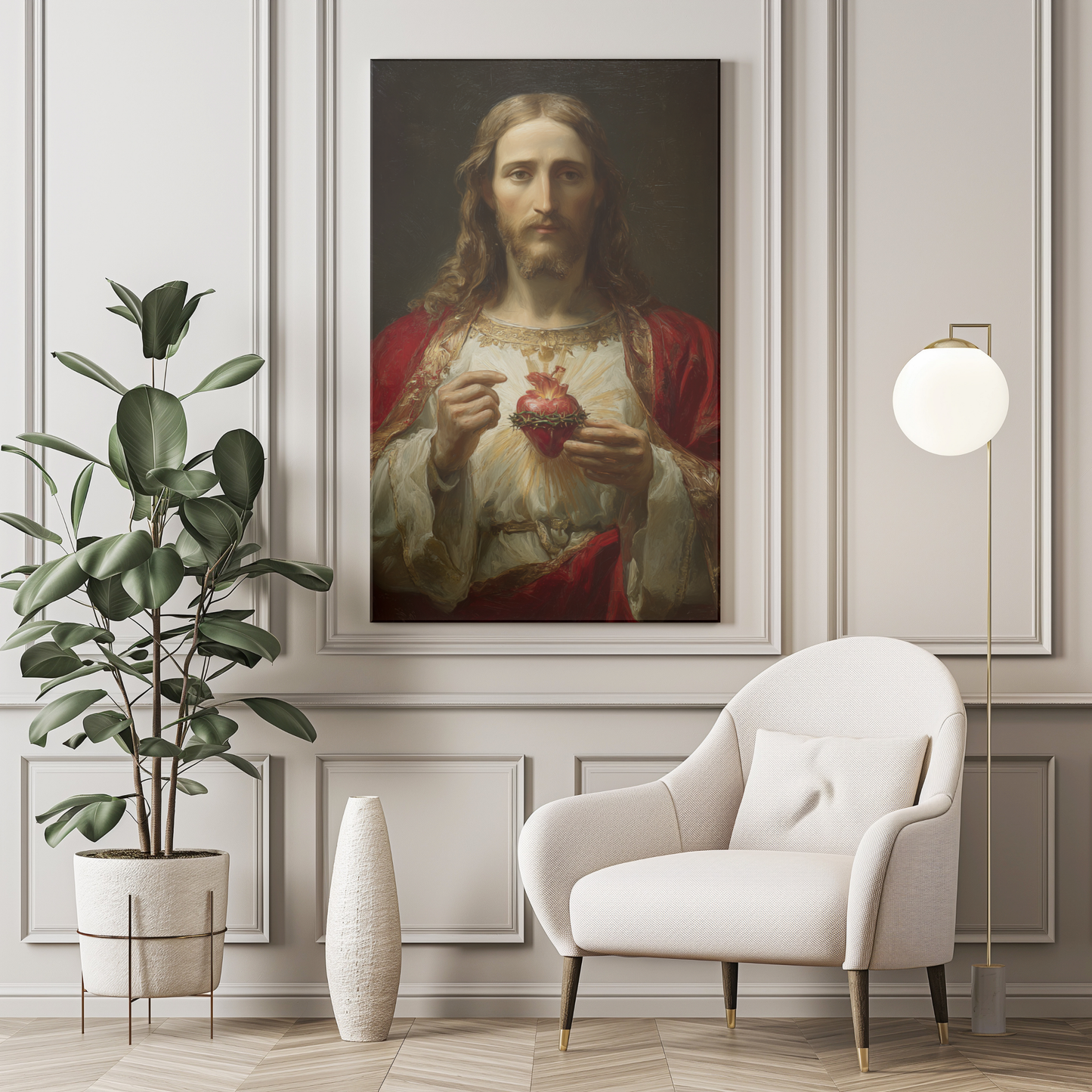 Sacred Heart of Jesus Canvas Print - Religious Wall Art