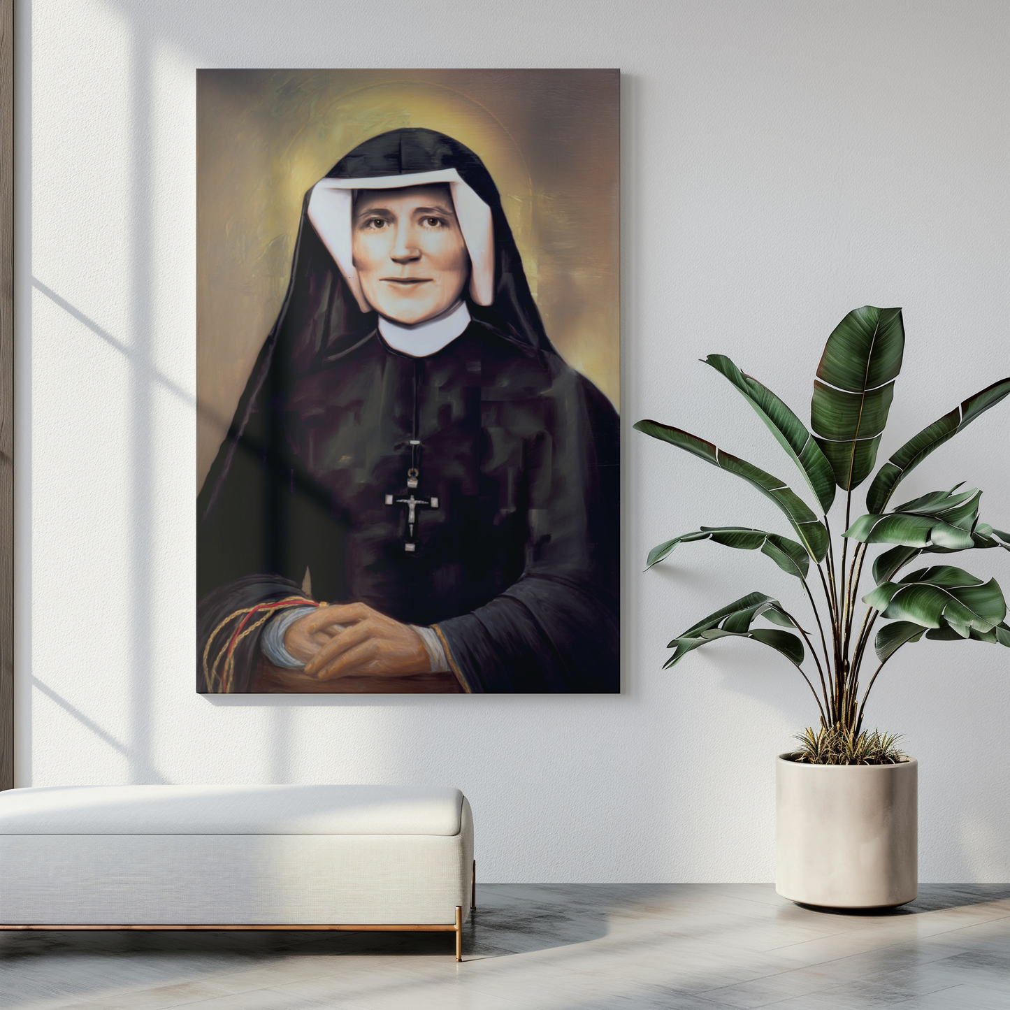 St Faustina Canvas Print - Religious Wall Art