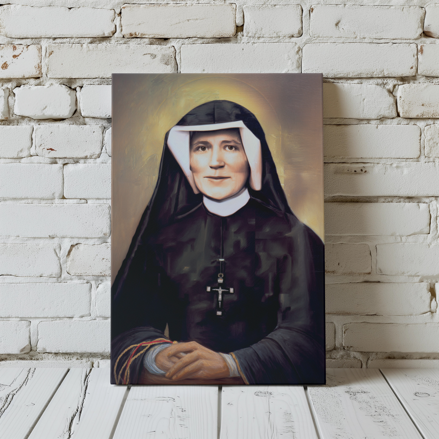 St Faustina Canvas Print - Religious Wall Art
