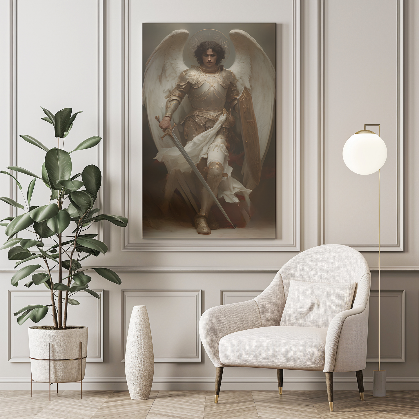 St Michael the Archangel Canvas Print - Religious Wall Art