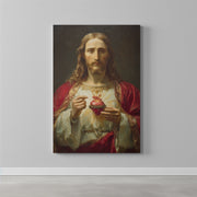 Sacred Heart of Jesus Canvas Print Religious Beautiful Son of God Home Decor Wall Art Matte Canvas