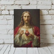 Sacred Heart of Jesus Canvas Print Religious Beautiful Son of God Home Decor Wall Art Matte Canvas