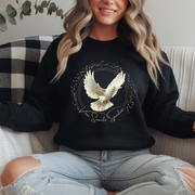 Veni Sancte Spiritus Holy Spirit Dove Sweatshirt | Religious Christian Design